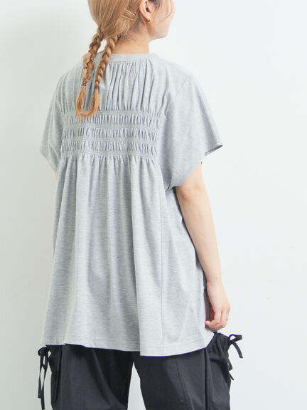 [接触冷感]シャーリングロゴプリントTシャツ（オフホワイト/グレー/チャコールグレー/レッド）｜SM2（エスエムツー）通販
