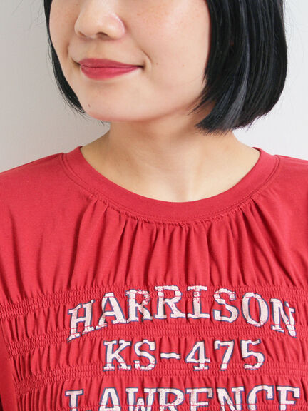 [接触冷感]シャーリングロゴプリントTシャツ（オフホワイト/グレー/チャコールグレー/レッド）｜SM2（エスエムツー）通販