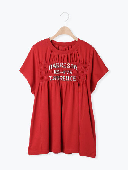 [接触冷感]シャーリングロゴプリントTシャツ（オフホワイト/グレー/チャコールグレー/レッド）｜SM2（エスエムツー）通販