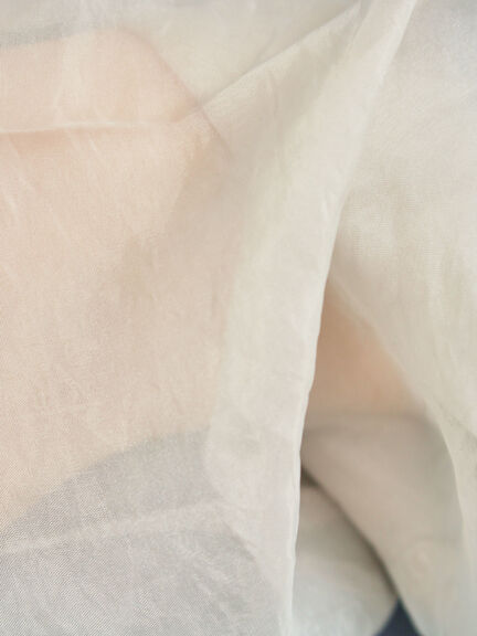 袖口シアー切替ロゴプリントカットソー（オフホワイト/チャコールグレー/オレンジ/ブルー）｜SM2（エスエムツー）通販