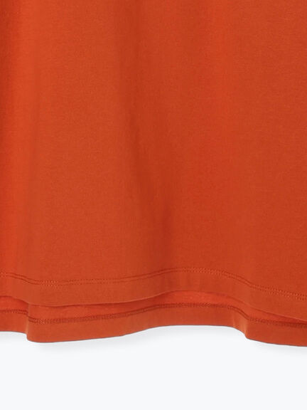 袖口シアー切替ロゴプリントカットソー（オフホワイト/チャコールグレー/オレンジ/ブルー）｜SM2（エスエムツー）通販