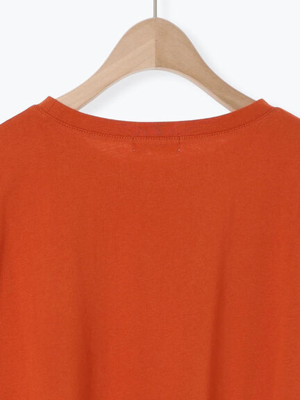 袖口シアー切替ロゴプリントカットソー（オフホワイト/チャコールグレー/オレンジ/ブルー）｜SM2（エスエムツー）通販