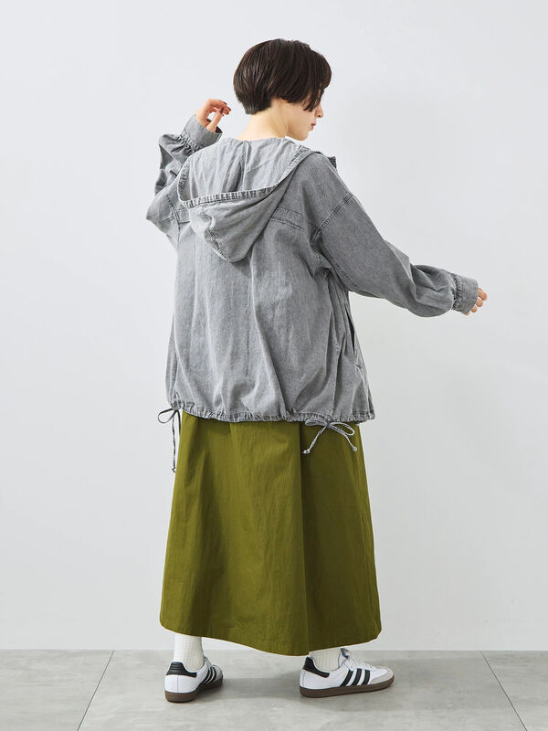 セール】 フードシャツジャケット（ブラック/レッド/ブルー/アウター