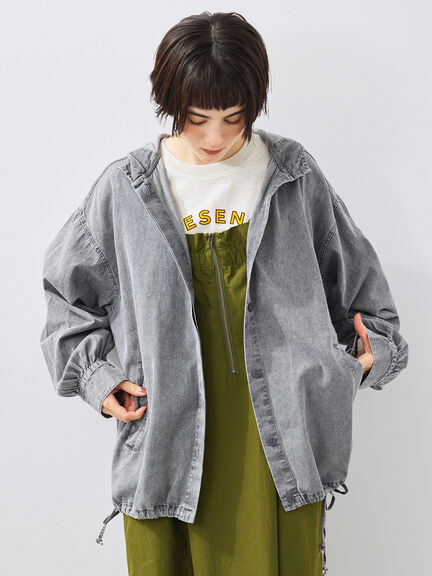 フードシャツジャケット（ブラック/レッド/ブルー）｜SM2（エスエムツー）通販