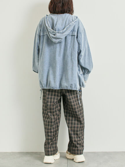 フードシャツジャケット（ブラック/レッド/ブルー）｜SM2（エスエムツー）通販