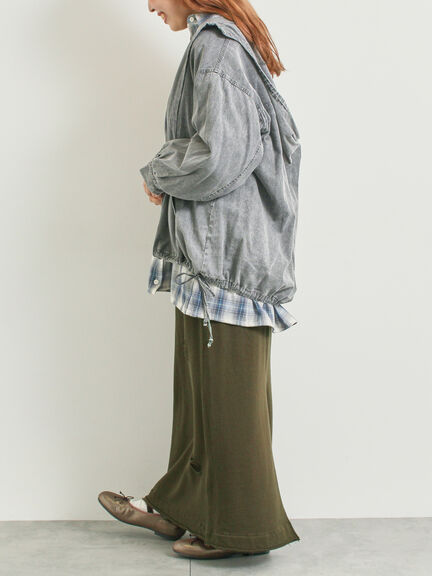 フードシャツジャケット（ブラック/レッド/ブルー）｜SM2（エスエムツー）通販