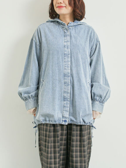 フードシャツジャケット（ブラック/レッド/ブルー）｜SM2（エスエムツー）通販