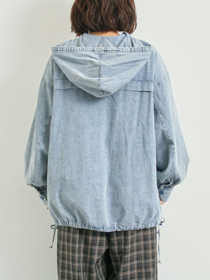 フードシャツジャケット（ブラック/レッド/ブルー）｜SM2（エスエムツー）通販