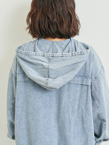 フードシャツジャケット（ブラック/レッド/ブルー）｜SM2（エスエムツー）通販