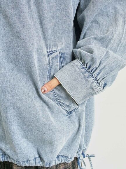 フードシャツジャケット（ブラック/レッド/ブルー）｜SM2（エスエムツー）通販