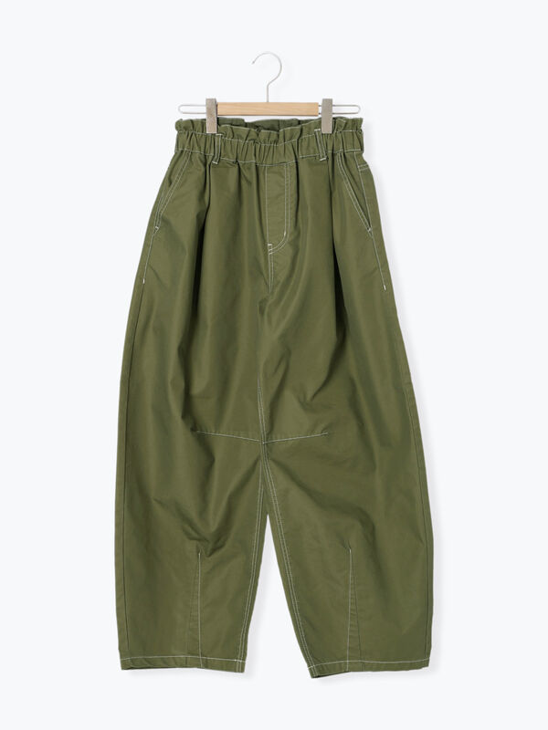 セール】 [接触冷感]配色ステッチパンツ（キャメル/カーキ/ネイビー