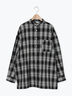 オンブレチェック裾ドロストシャツ(ブラック/ピンク/イエロー/グリーン/ネイビー)|SM2(エスエムツー)通販