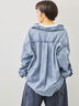 くり抜きフラワー刺繍シャツ（ブラック/カーキ/ブルー）｜SM2（エスエムツー）通販