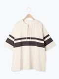 [接触冷感]編み上げラインTシャツ（チャコールグレー）｜SM2（エスエムツー）通販