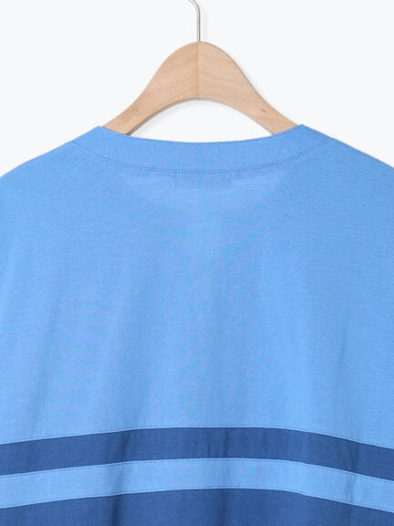 [接触冷感]編み上げラインTシャツ（チャコールグレー/ピンク/ブラウン/ブルー）｜SM2（エスエムツー）通販