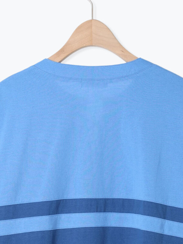 セール】 [接触冷感]編み上げラインTシャツ（チャコールグレー/ピンク