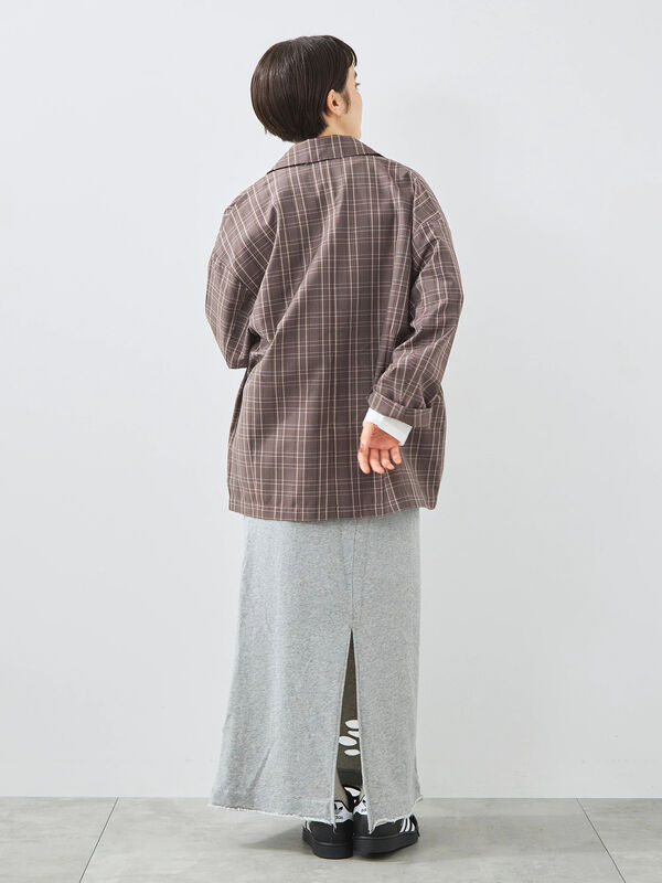 セール】 カットアウトダブルジャケット（グレー/ブラウン/カーキ