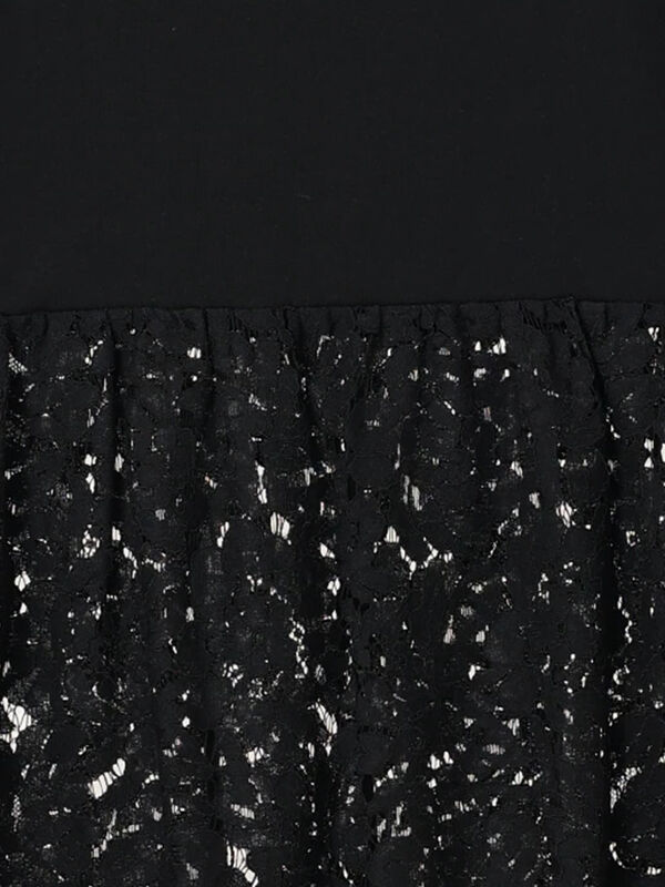 セール】 【接触冷感】裾レースノースリーブカットソー（オフホワイト