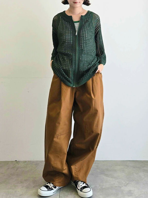 STUSSY メッシュ編みジップアップカーディガン STUSSY メッシュ編みジップアップカーディガン c6840_i2_750.jpg