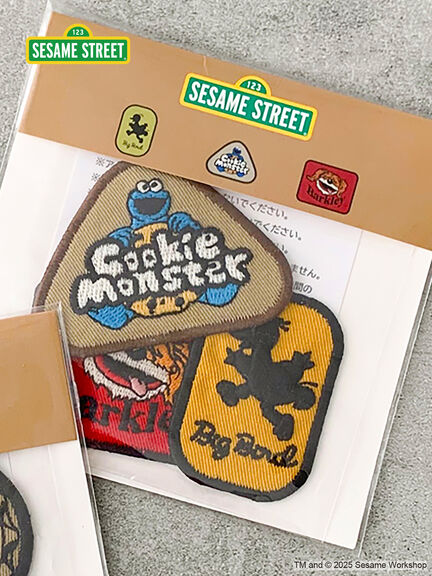 セール】 【SESAME STREET meets SM2】3枚入りワッペンセット（レッド