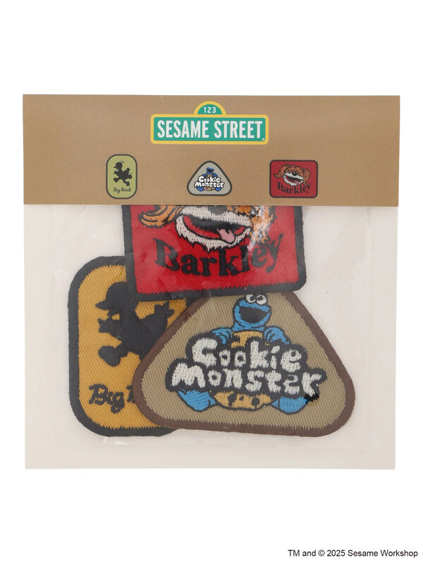 セール】 【SESAME STREET meets SM2】3枚入りワッペンセット（レッド