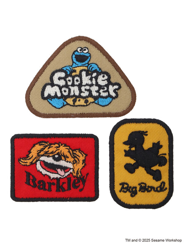 セール】 【SESAME STREET meets SM2】3枚入りワッペンセット（レッド