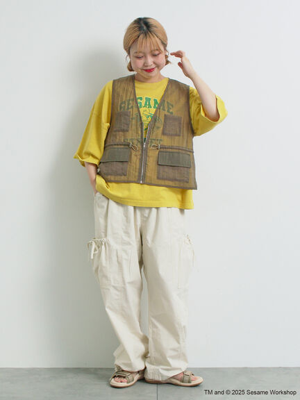 【SESAME STREET meets SM2】プリントアソートTシャツ（オフホワイト/グレー/イエロー/ネイビー）｜SM2（エスエムツー）通販