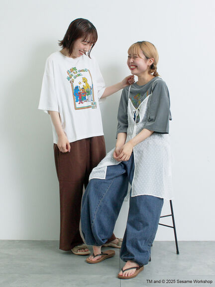 【SESAME STREET meets SM2】プリントアソートTシャツ（オフホワイト/グレー/イエロー/ネイビー）｜SM2（エスエムツー）通販
