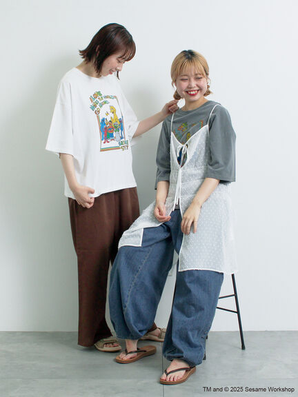 【SESAME STREET meets SM2】プリントアソートTシャツ（オフホワイト/グレー/イエロー/ネイビー）｜SM2（エスエムツー）通販