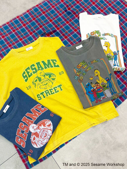【SESAME STREET meets SM2】プリントアソートTシャツ（オフホワイト/グレー/イエロー/ネイビー）｜SM2（エスエムツー）通販