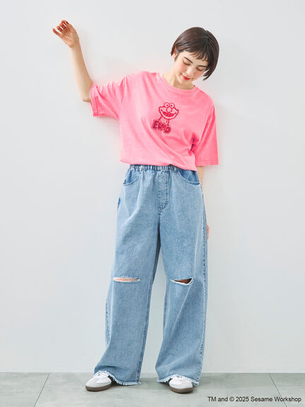 【SESAME STREET meets SM2】刺繍Tシャツ（ピンク/イエロー/ブルー）｜SM2（エスエムツー）通販