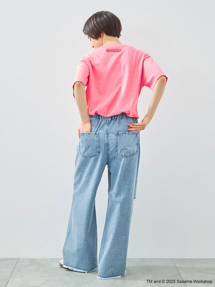 【SESAME STREET meets SM2】刺繍Tシャツ（ピンク/イエロー/ブルー）｜SM2（エスエムツー）通販