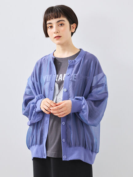 GRANCY カーディガン 青 ブルー S GRANCY（グランシー）の「【GRANCY】DestructionDesign