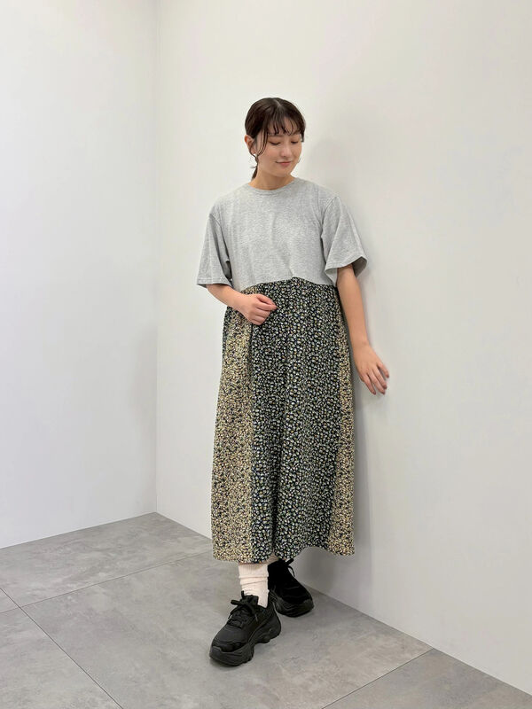 小物追加作成中*けもんがサマご確認用*パッチワーク柄ワンピ2点