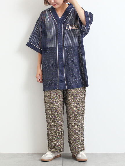 小花柄イージーパンツ（ブラック/ブラウン/ネイビー）｜SM2（エスエムツー）通販