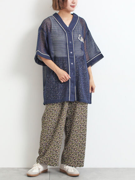 小花柄イージーパンツ（ブラック/ブラウン/ネイビー）｜SM2（エスエムツー）通販