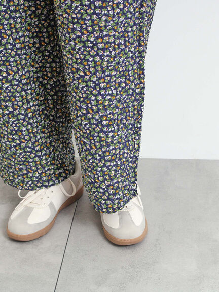 小花柄イージーパンツ（ブラック/ブラウン/ネイビー）｜SM2（エスエムツー）通販