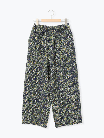 小花柄イージーパンツ（ブラック/ブラウン/ネイビー）｜SM2（エスエムツー）通販