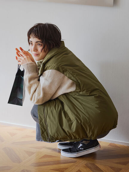 ボア襟マルチWAYブルゾン（チャコールグレー/カーキ/キナリ）｜SM2（エスエムツー）通販