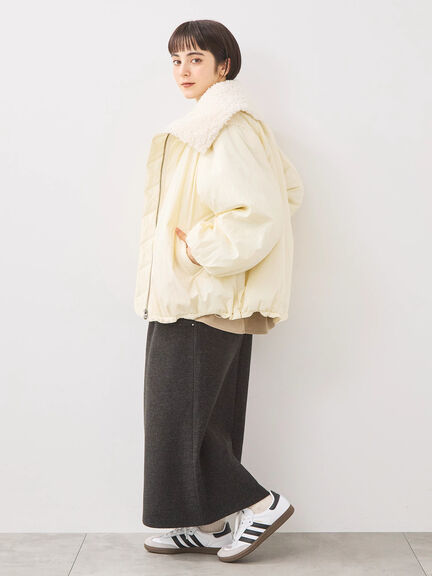 ボア襟マルチWAYブルゾン（チャコールグレー/カーキ/キナリ）｜SM2（エスエムツー）通販