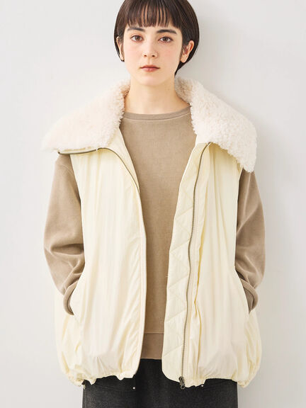 ボア襟マルチWAYブルゾン（チャコールグレー/カーキ/キナリ）｜SM2（エスエムツー）通販