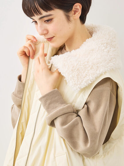 ボア襟マルチWAYブルゾン（チャコールグレー/カーキ/キナリ）｜SM2（エスエムツー）通販