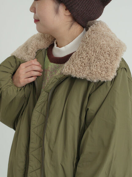 ボア襟マルチWAYブルゾン（チャコールグレー/カーキ/キナリ）｜SM2（エスエムツー）通販