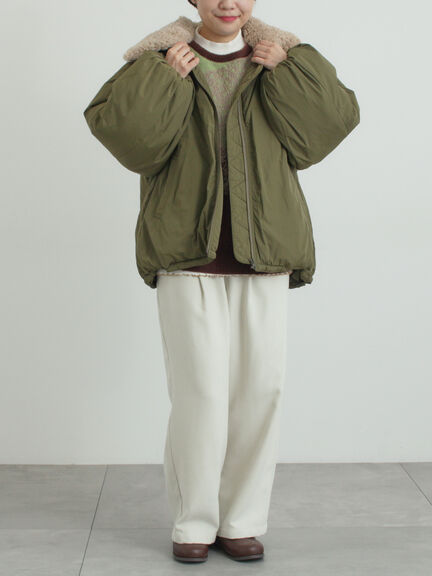 ボア襟マルチWAYブルゾン（チャコールグレー/カーキ/キナリ）｜SM2（エスエムツー）通販