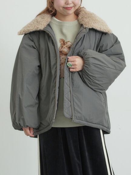 ボア襟マルチWAYブルゾン（チャコールグレー/カーキ/キナリ）｜SM2（エスエムツー）通販