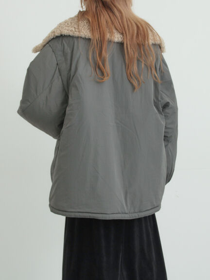 ボア襟マルチWAYブルゾン（チャコールグレー/カーキ/キナリ）｜SM2（エスエムツー）通販