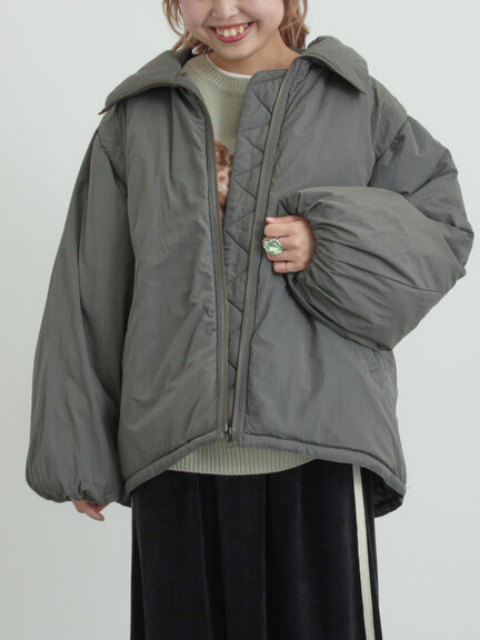 ボア襟マルチWAYブルゾン（チャコールグレー/カーキ/キナリ）｜SM2（エスエムツー）通販