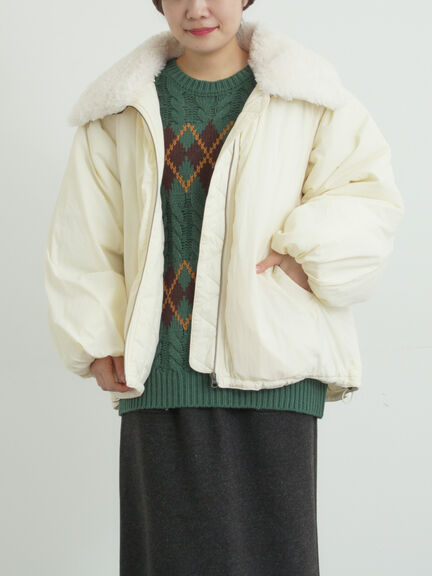 ボア襟マルチWAYブルゾン（チャコールグレー/カーキ/キナリ）｜SM2（エスエムツー）通販