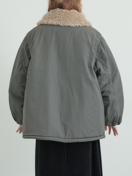 ボア襟マルチWAYブルゾン（チャコールグレー/カーキ/キナリ）｜SM2（エスエムツー）通販