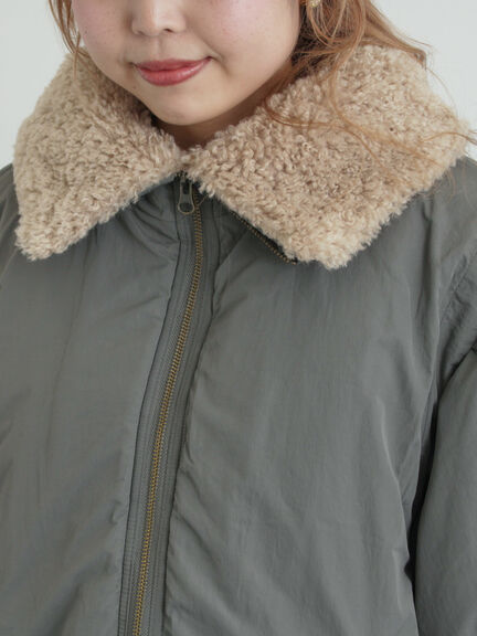 ボア襟マルチWAYブルゾン（チャコールグレー/カーキ/キナリ）｜SM2（エスエムツー）通販